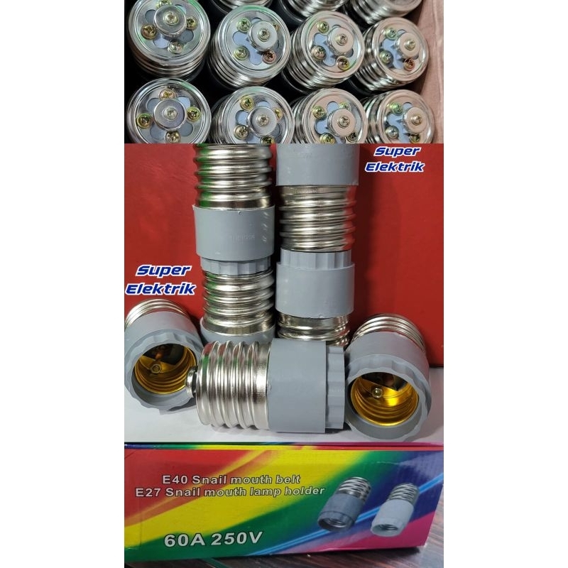 Fitting Lampu Kontra Fitting Lampu E27 ke E40 dan E40 ke E27
