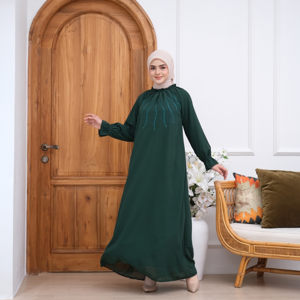 Valdys Hijab - NEW Farah Elegant Dress (Dress Baby Doll)