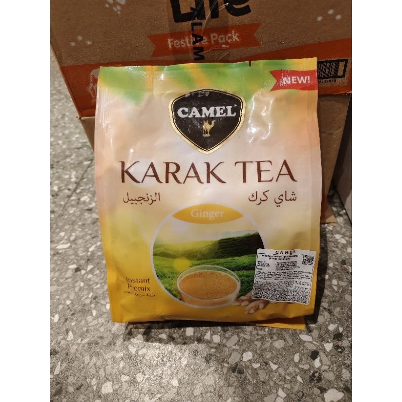 

Camel karak tea original (minuman serbuk teh rasa jahe) 500gr (25 pack @20gr)