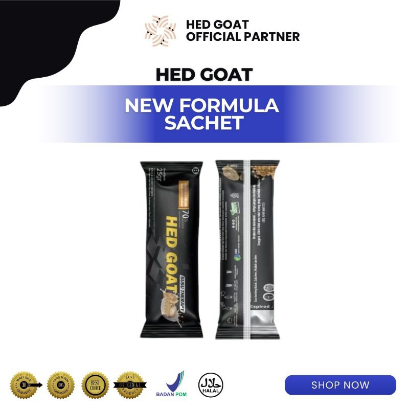 

HEDGOATOFFICIAL- SUSU KAMBING HEDGOAT NEW FORMULA KEMASAN SACHET SUSU ETAWA PROBIOTIK