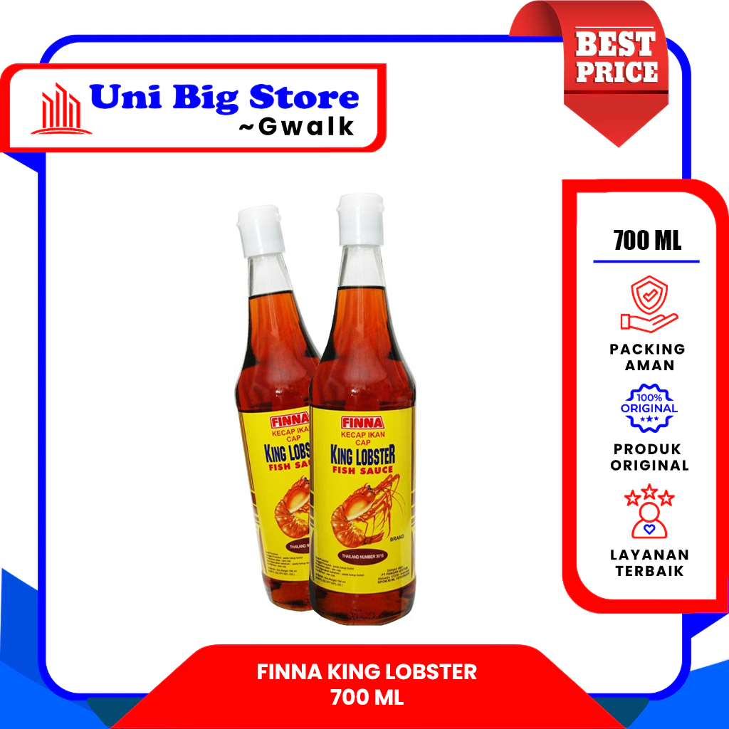 

FINNA KECAP IKAN CAP KING LOBSTER FISH SAUCE - 700 ml