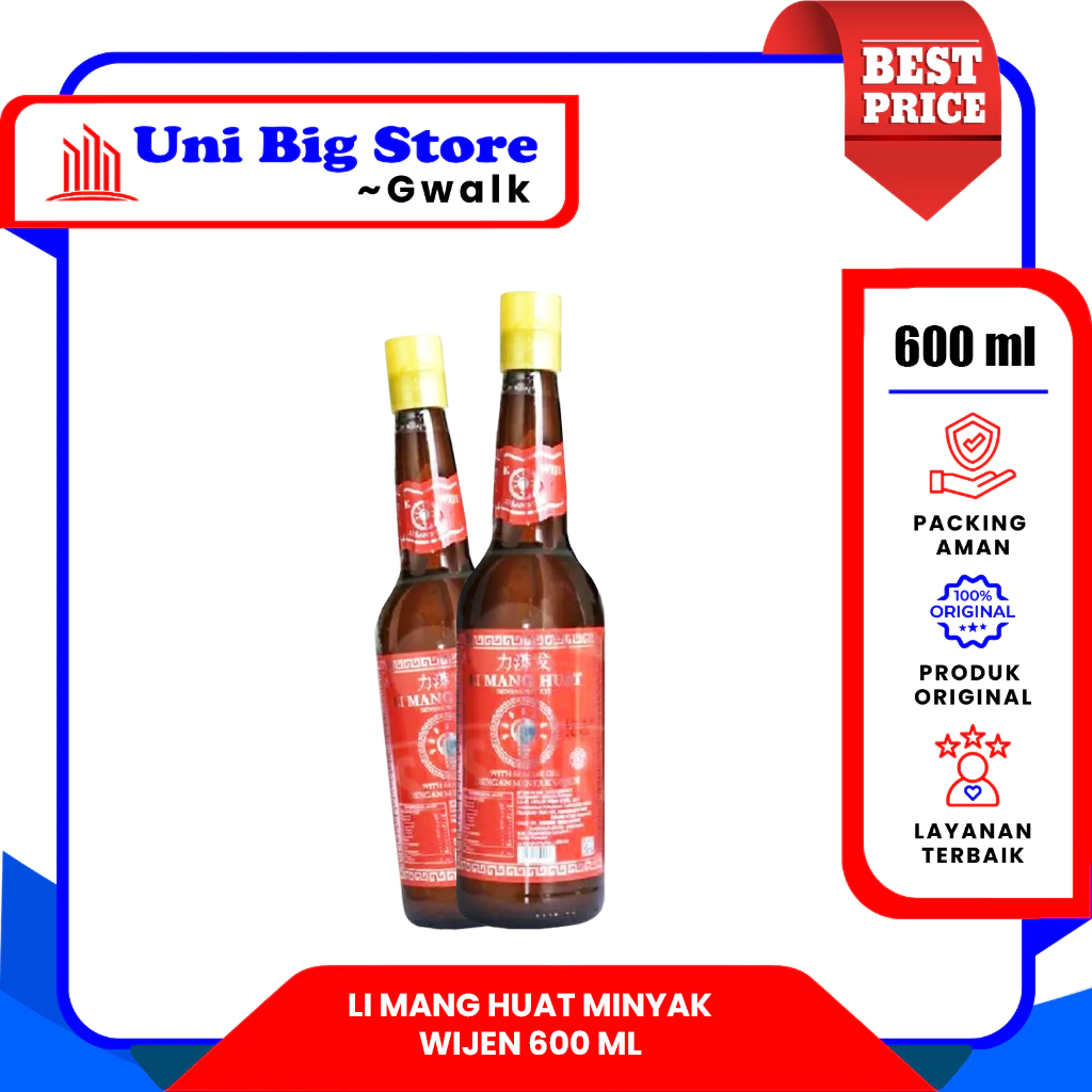 

LI MANG HUAT MINYAK WIJEN BOTOL - 600 ml