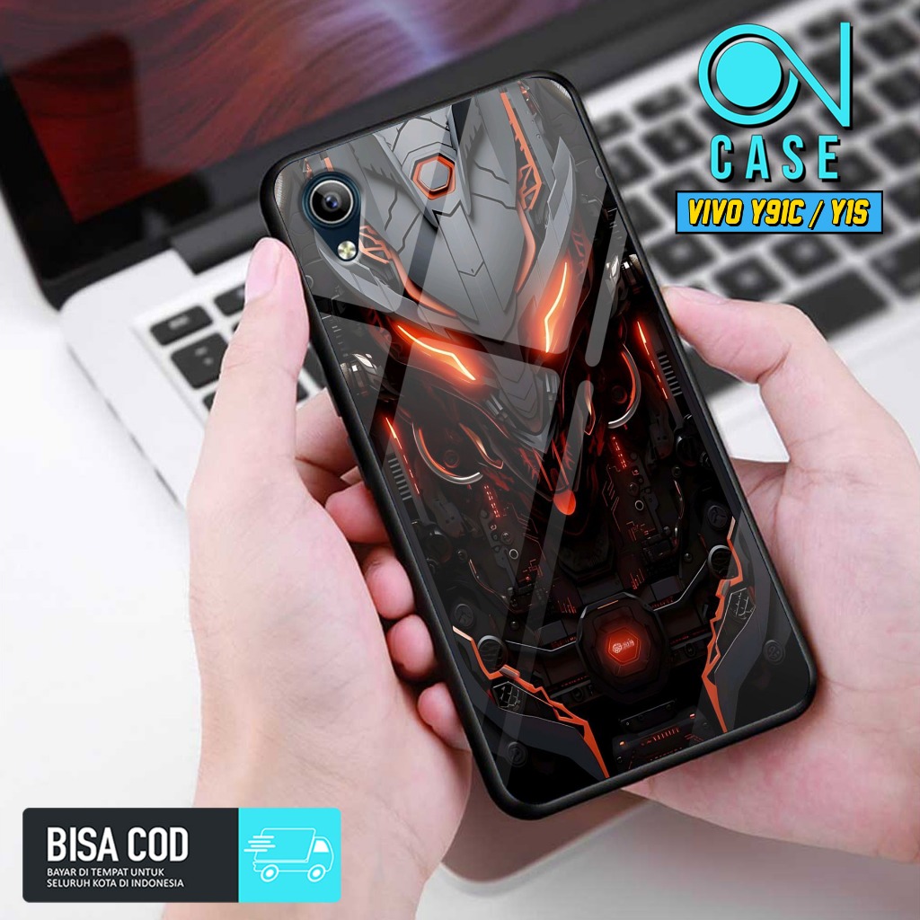 Case Vivo Y91c mistercase11 [ Robot ] Case Hp Glossy Casing Hardcase Softcase Bisa cod