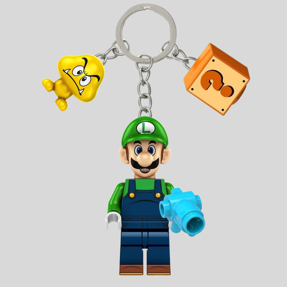 Luigi LEGO Keychain | Gantungan Kunci LEGO Luigi | Mario Bros Series