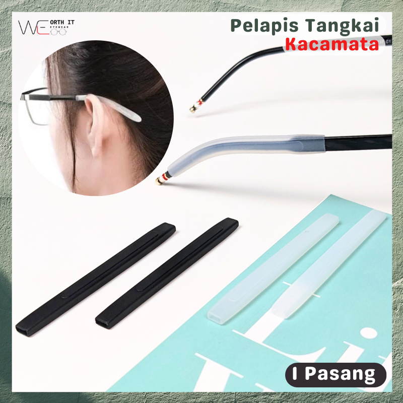 Worth It - Pengait Kacamata Silikon Karet Gagang Kacamata Anti Slip Earhook Silicone Pengganti Elast