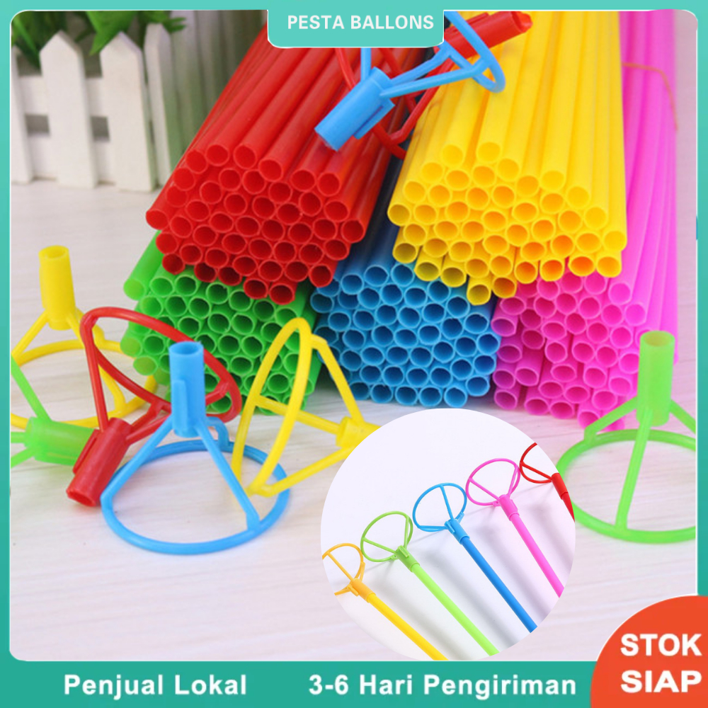 Stik Balon Gede/Stik Balon Kecil/Stik Balon Karet/Stik Balon Souvenir (1pcs)