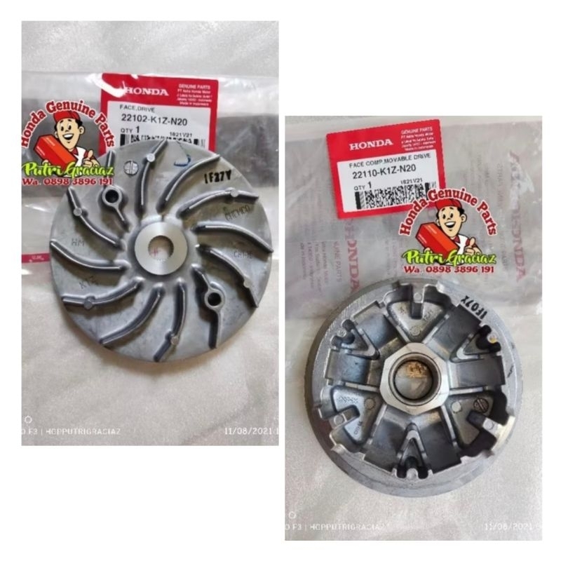 RUMAH ROLLER FACE COMP FACE DRIVE KIPAS PULLEY PULLY PULI PCX 160 ADV 160 VARIO 160 STYLO 160 ORI AH