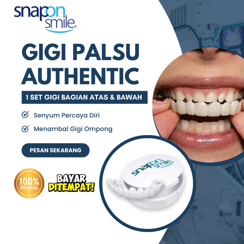 Snap On Smile Original 100% | Gigi Palsu Terbaru Snap On Smile Original Bisa COD