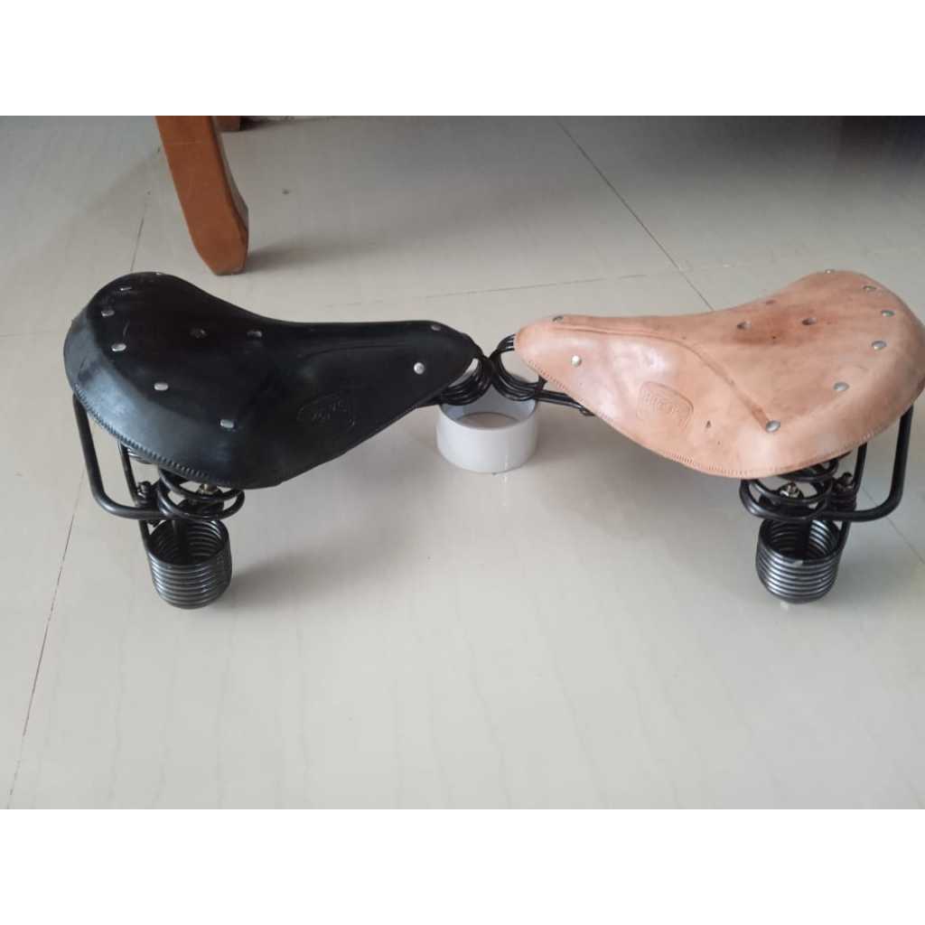 Sadel gelung kulit Sepeda Onthel ontel Kuno Klasik
