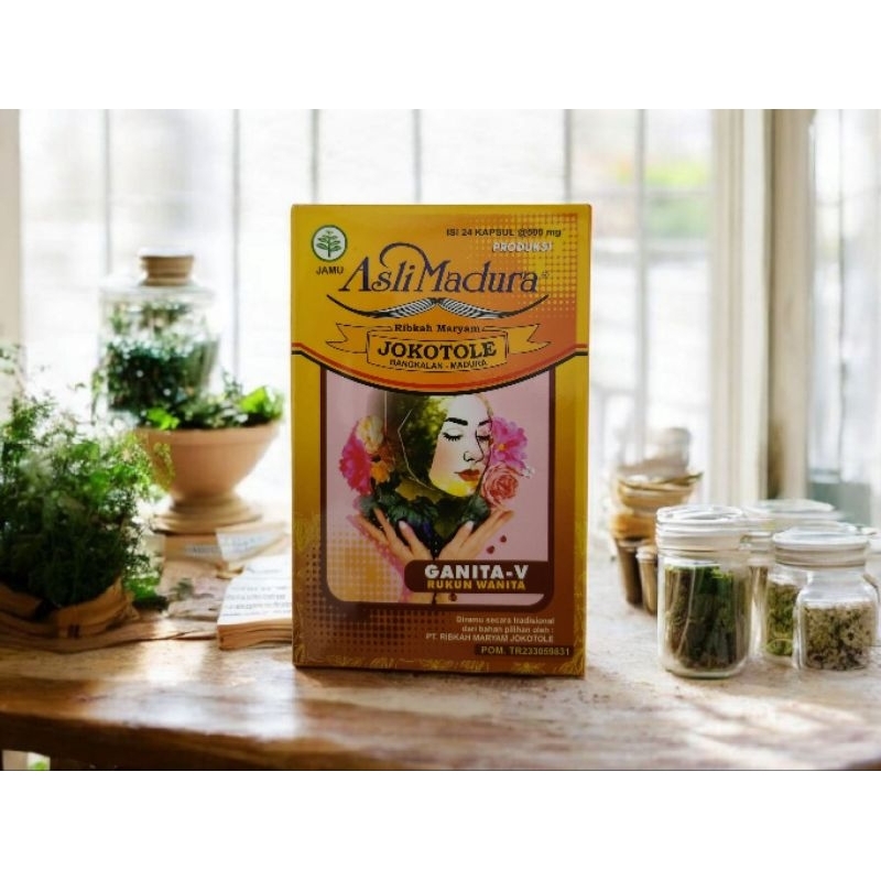 ASLI MADURA JAMU JOKOTOLE | GANITA-V (RUKUN WANITA) ISI 24 KAPSUL