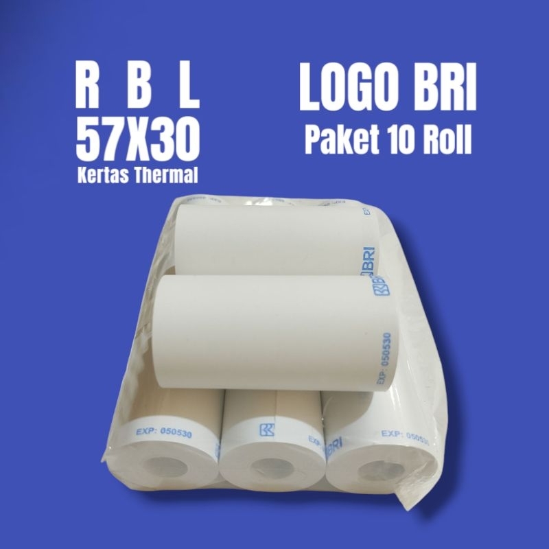 

Kertas Thermal BRI Murah 57x30 paket 10 Roll