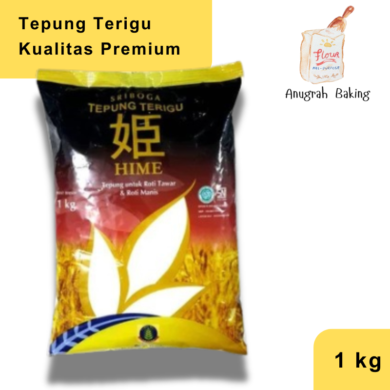 

Sriboga Tepung Terigu Hime 1 kg protein tinggi sriboga kualita jepang