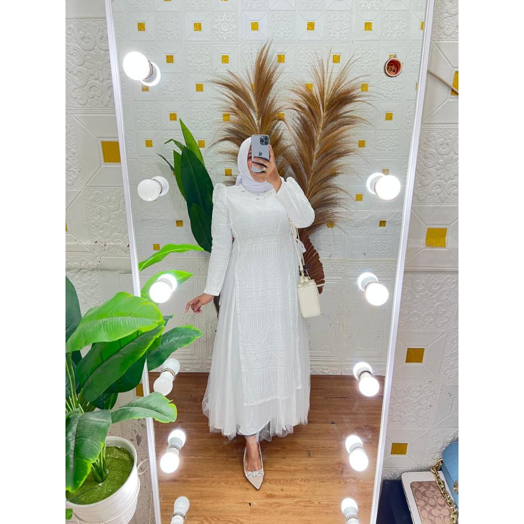 Gamis brokat premium Baju gamis brokat mewah