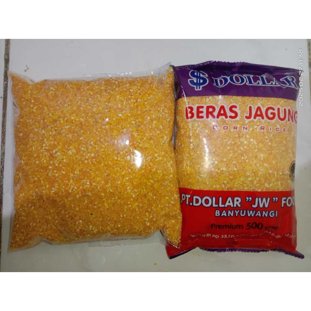 

500 Gram Repack Beras Jagung Merk Dollar Cocok untuk Diet Rendah Gula bagus untuk penderita Diabetes