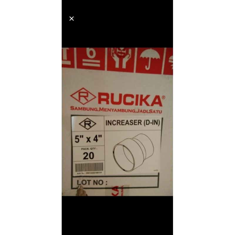 REDUCER 4" X 5"D  RUCIKA VLOKSOK RUCIKA