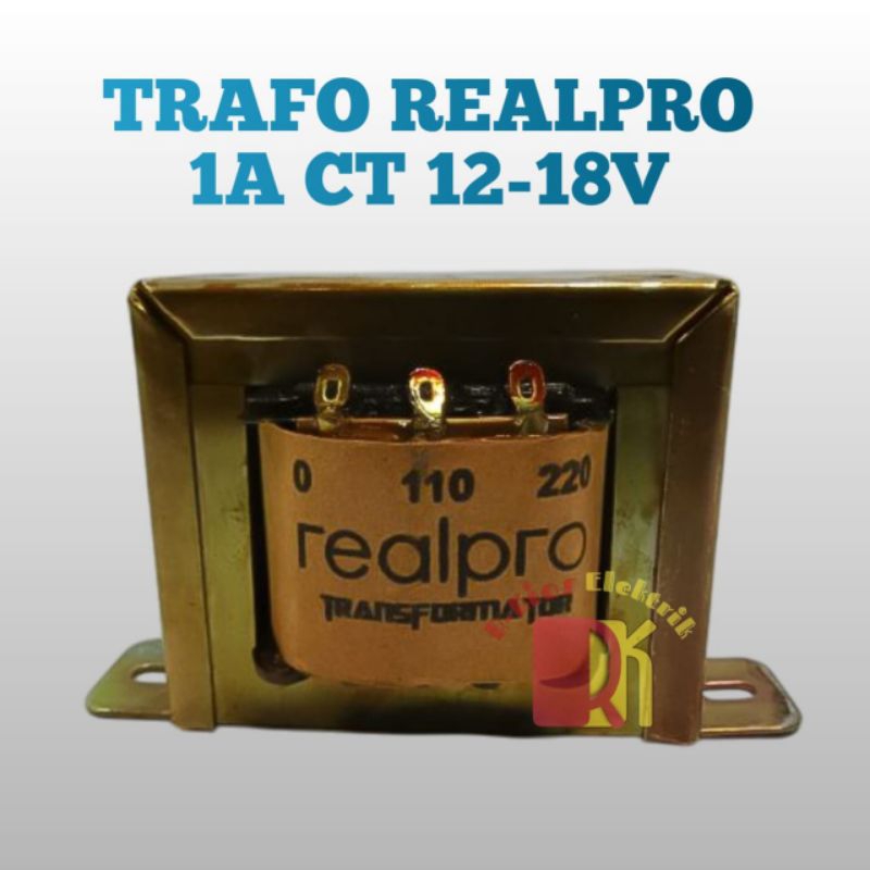 TRAFO 1 AMPER 18 VOLT CT REALPRO