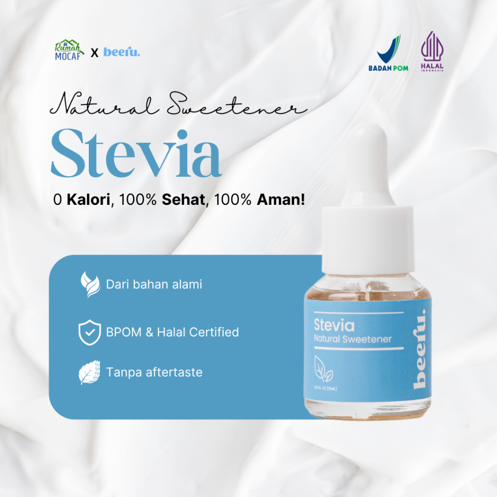 

Beeru Stevia Natural Sweetener 15Ml BPOM Halal