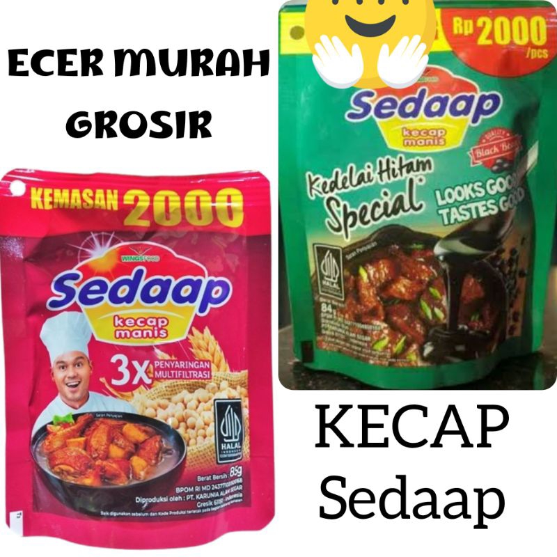 

KECAP SEDAAP SACHET KEMASAN 2000 ECER 77gr