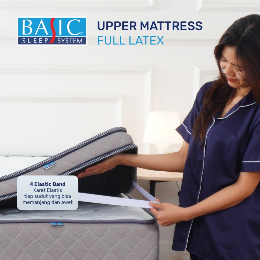 BASIC Springbed Upper Mattress Full Latex / Topper Mattress / Full Latex / Pelapis Kasur / Soft