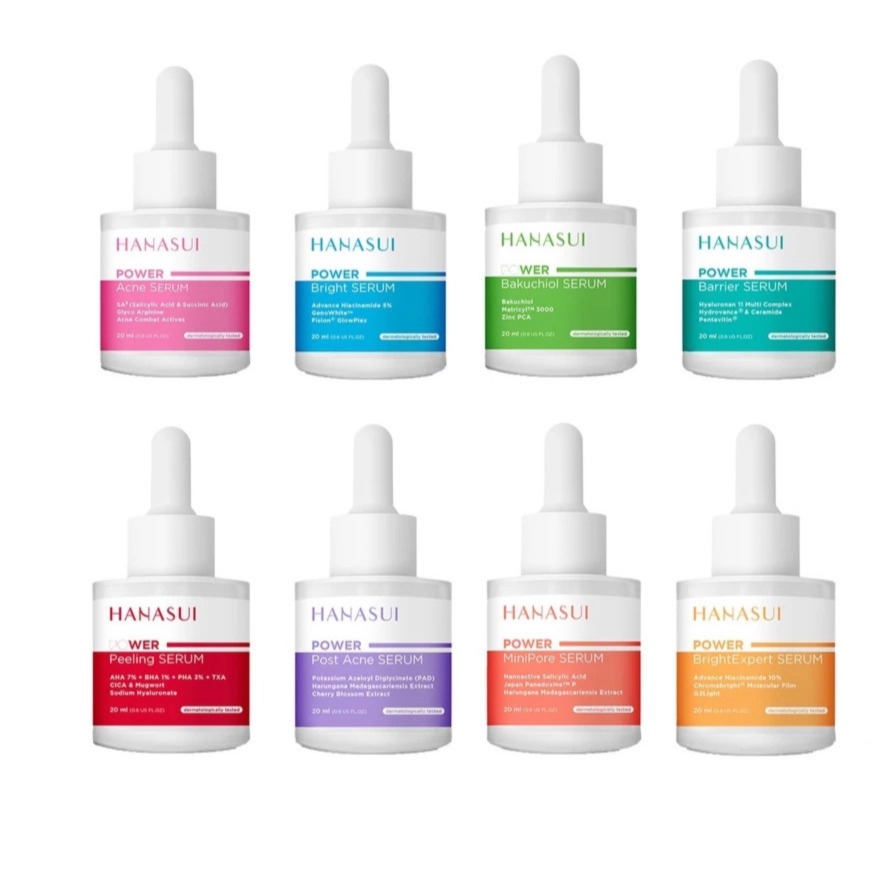 HANASUI Power Serum Series 20ml - Bakuchiol | Barrier | MiniPore | Post Acne | Acne Serum | Peeling 
