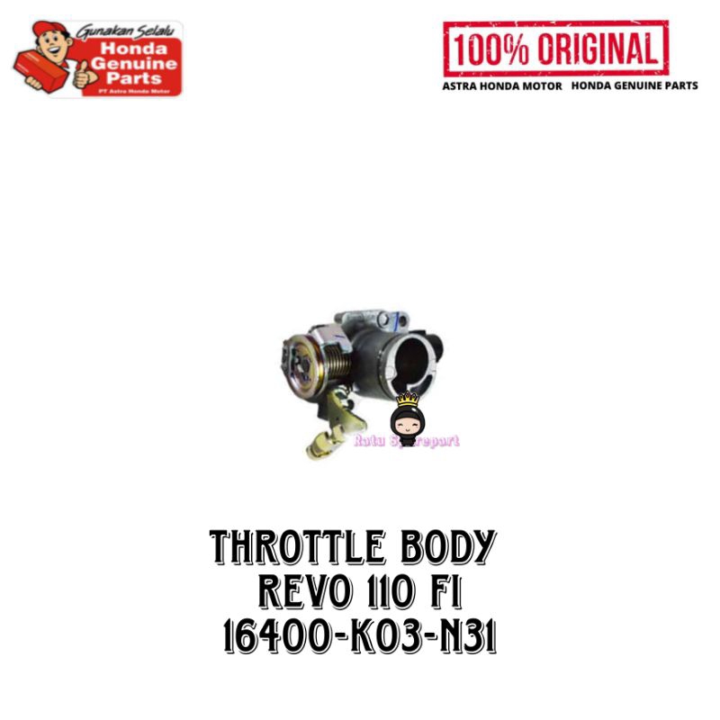 Throttle Body Honda Revo 110 FI Original - 16400K03N31 - THROTTLE BODY REVO FI - TROTOL BODY REVO FI