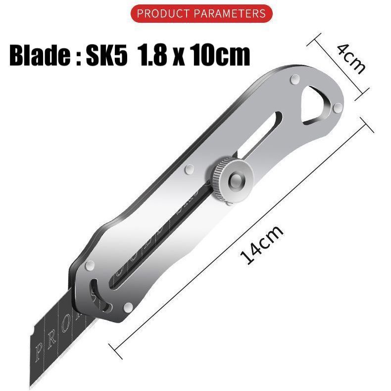 

Cutter Stainless Steel Unboxing Kertas Dinding Baja Cuter Besi Multifungsi 18 MM Tahan Karat