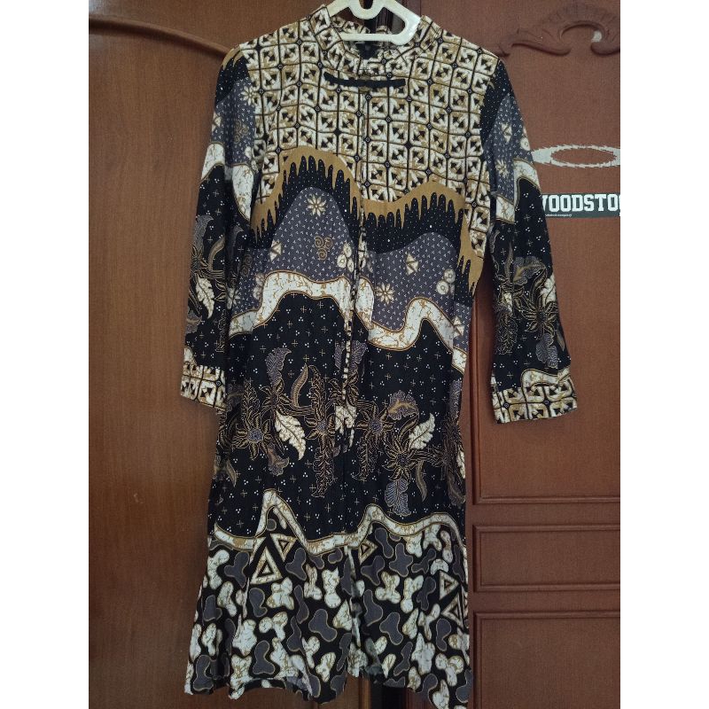 Dress Batik Wanita, Woman Batik Dress, custom, Pre-loved, kondisi masih bagus, terawat, warna tidak 