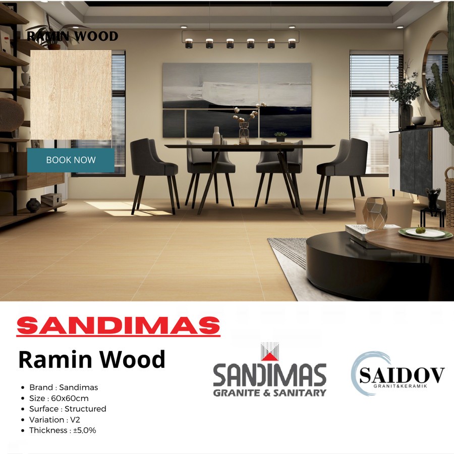 Granit Sandimas Ramin Wood 60x60 (Wood Matte)