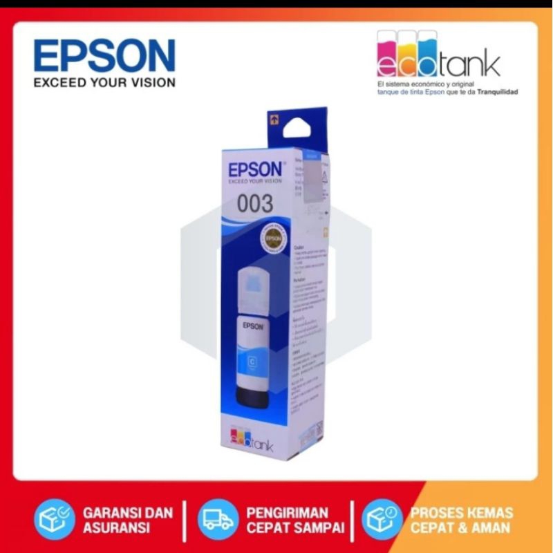 Tinta Epson 003 for Printer L3116 L3150 cyan