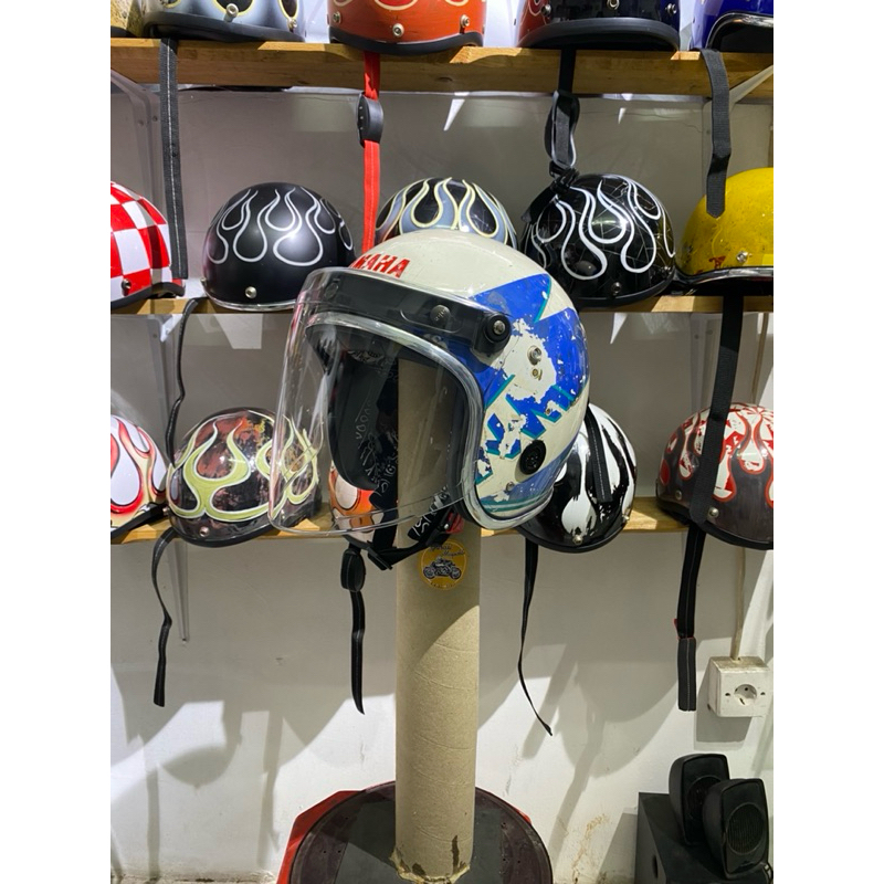 Helm Yamaha Dua Warna Custom