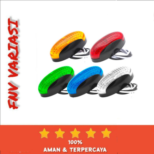 Lampu Bak Truk Model Ulat Bulu Oval Kecil 24Volt