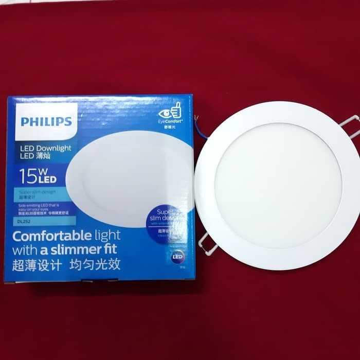 LAMPU DOWNLIGHT PANEL LED SLIM DL252 15W 15Watt INBOW PHILIPS