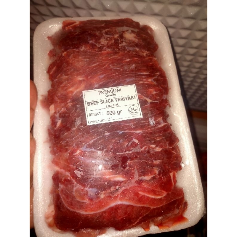 

beef slice/beef teriyaki/BBQ/beef slice low fat/Sukiyaki/Halal/500gr