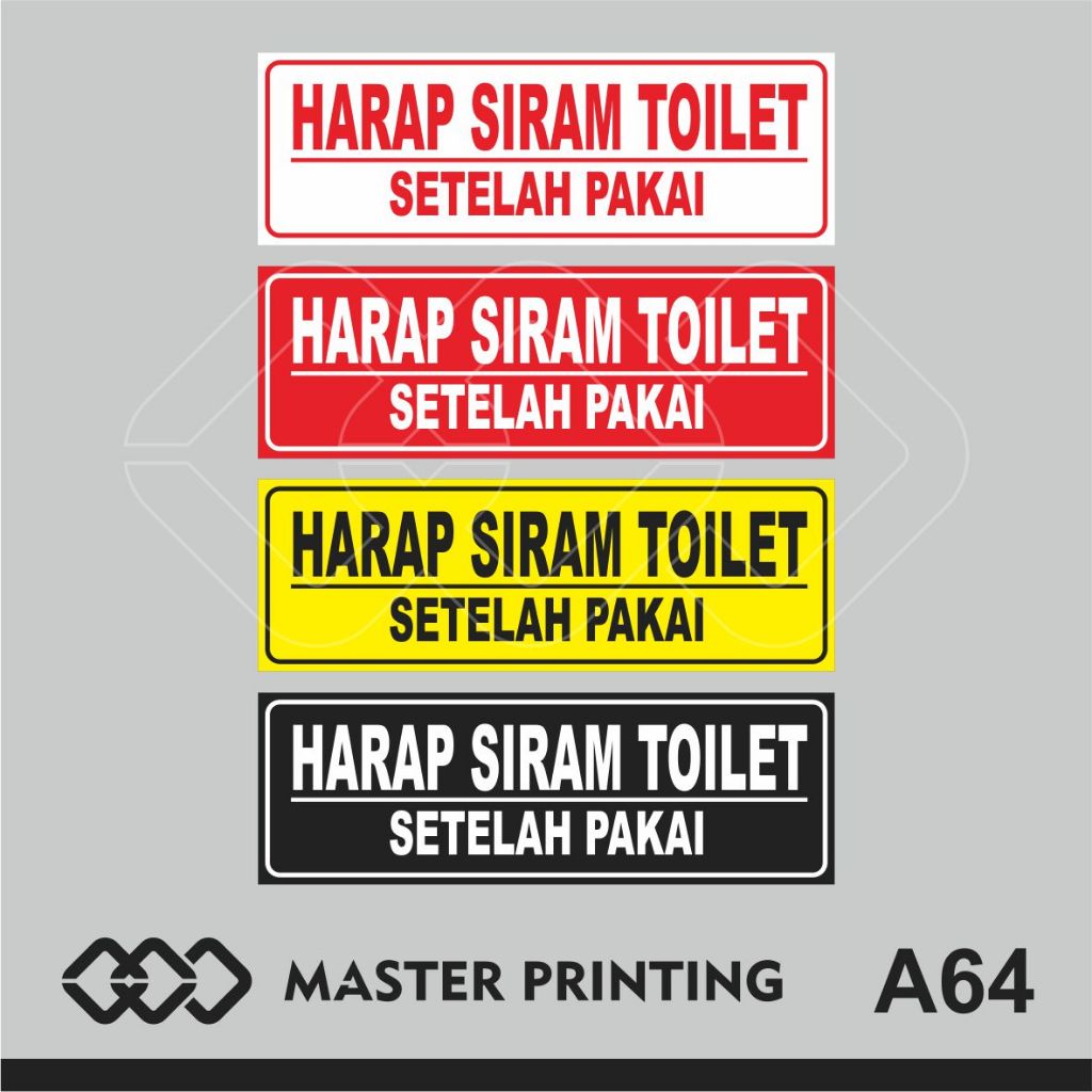 

A64 - Acrylic Sign, Stiker Akrilik Harap Siram Toilet Setelah Pakai, Tahan Air, Murah, Bisa Custom