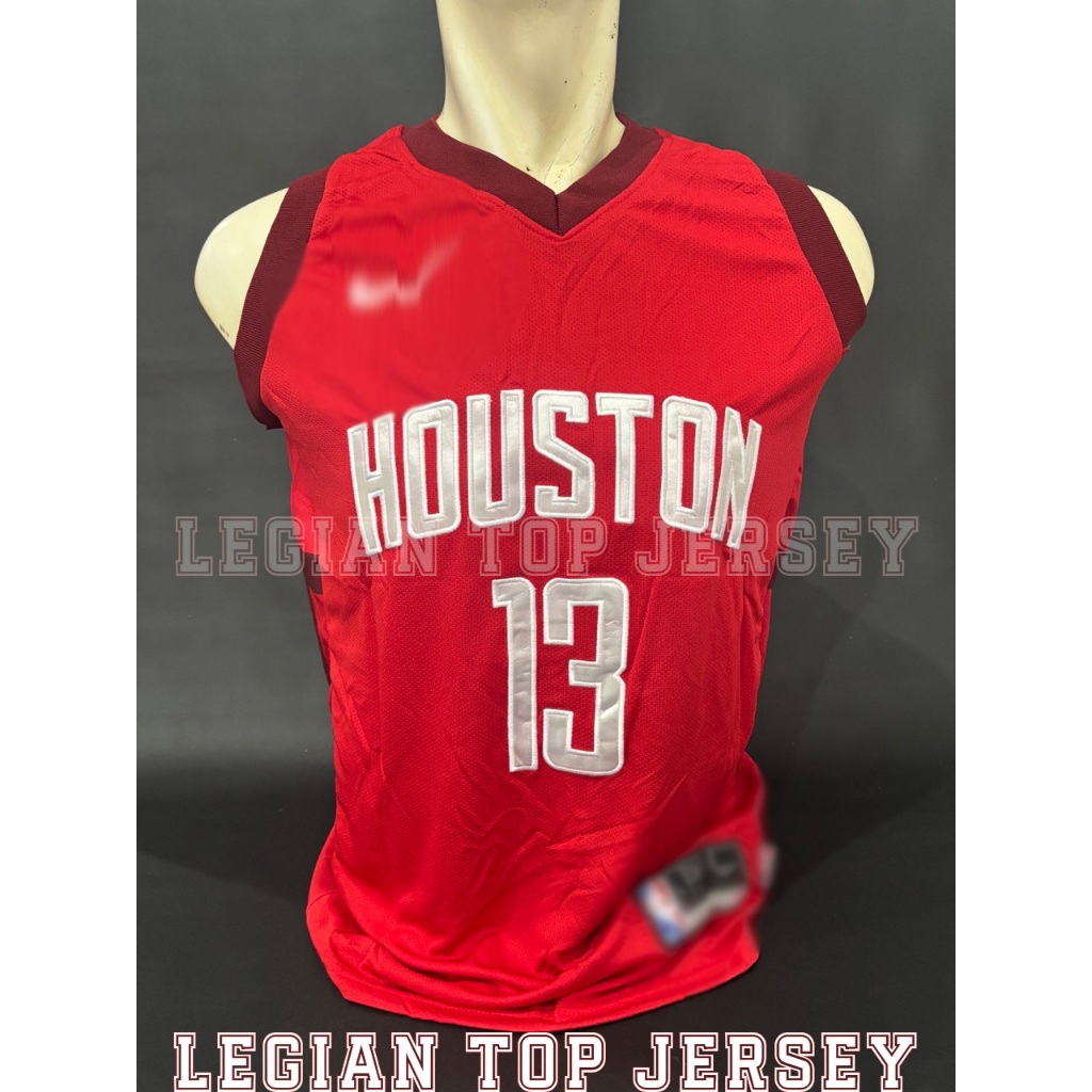 Obral Jersey Basket NBA Houston Rocket Merah HARDEN