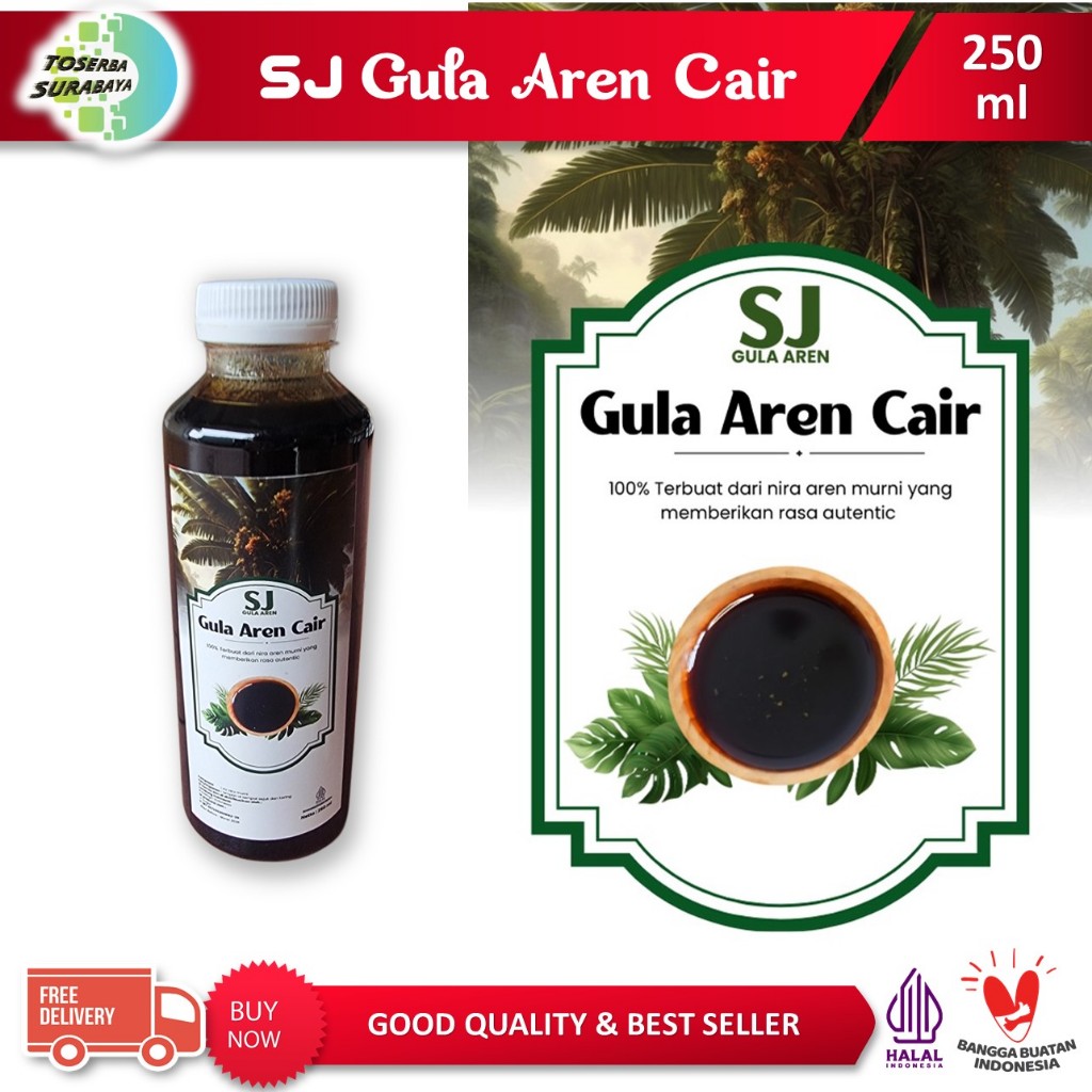 

SJ GULA AREN CAIR 250ml - 100% Nira Aren - Liquid Palm Sugar