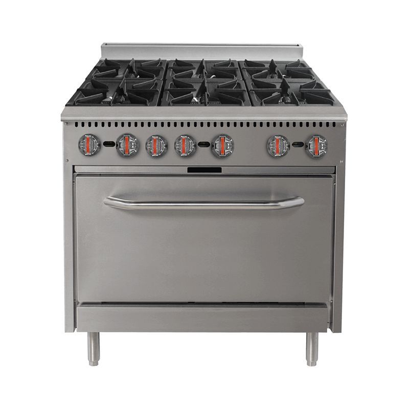 Gas Stove 6 Burner dengan Oven MASTERCHEF ARS36 Kompor Heavy Duty Kompor Tungku