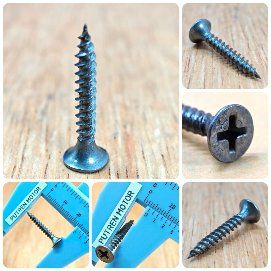 TER MURAH ECERAN 1PC SEKRUP GYPSUM gipsum paku ulir baja ringan 1inch 1 in 2.5cm 2.5 cm 250mm 250 mm