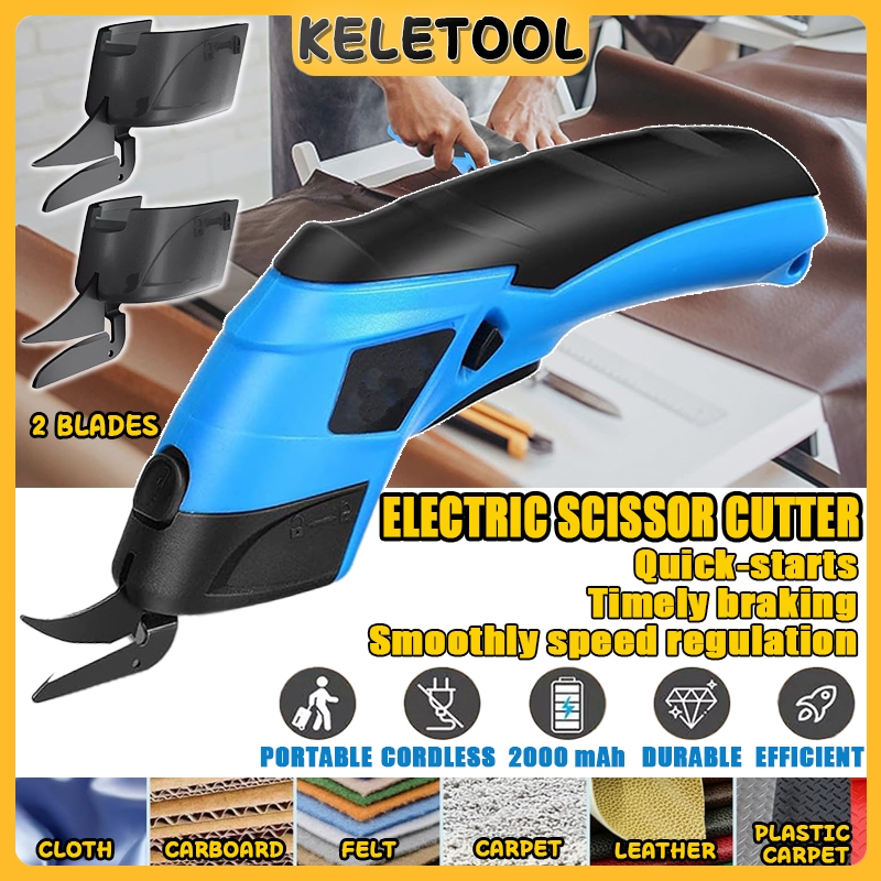 

electric scissor cutter Rechargeable Sewing fabric handheld tools Electronic Cordless Power Sewing Scissors Rechargeable Box Cutter