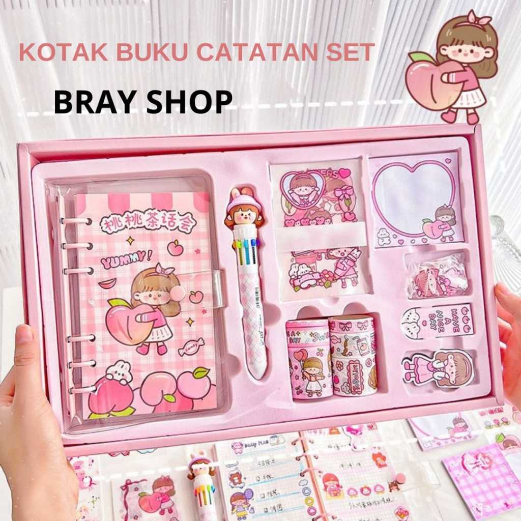 

PAKET JOURNAL SET DIARY / DIARY A6 LENGKAP / DIARY SET 6IN1