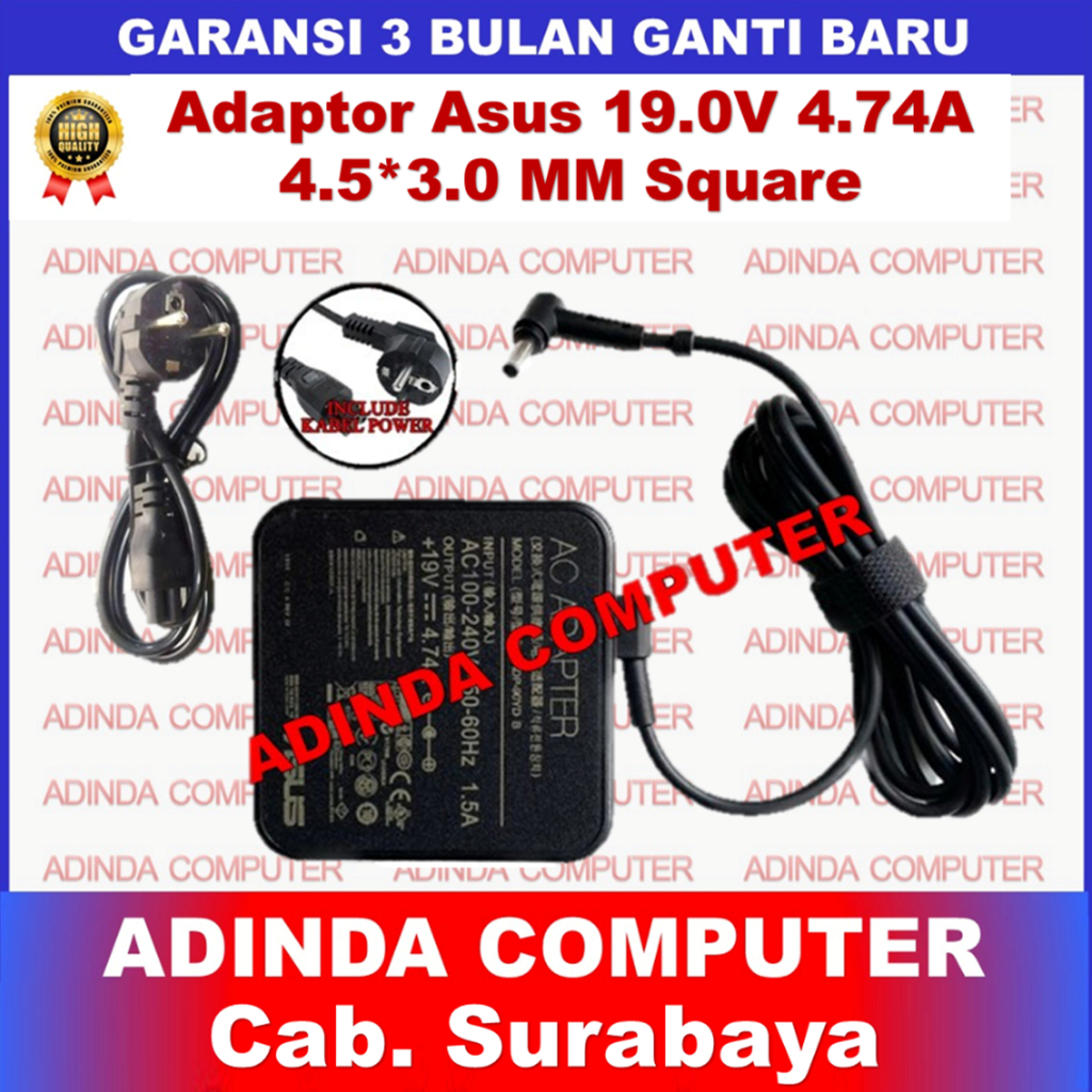 Adaptor Charger Asus VivoBook Pro 14X Oled M1403 M1403Q M1403QA 90W