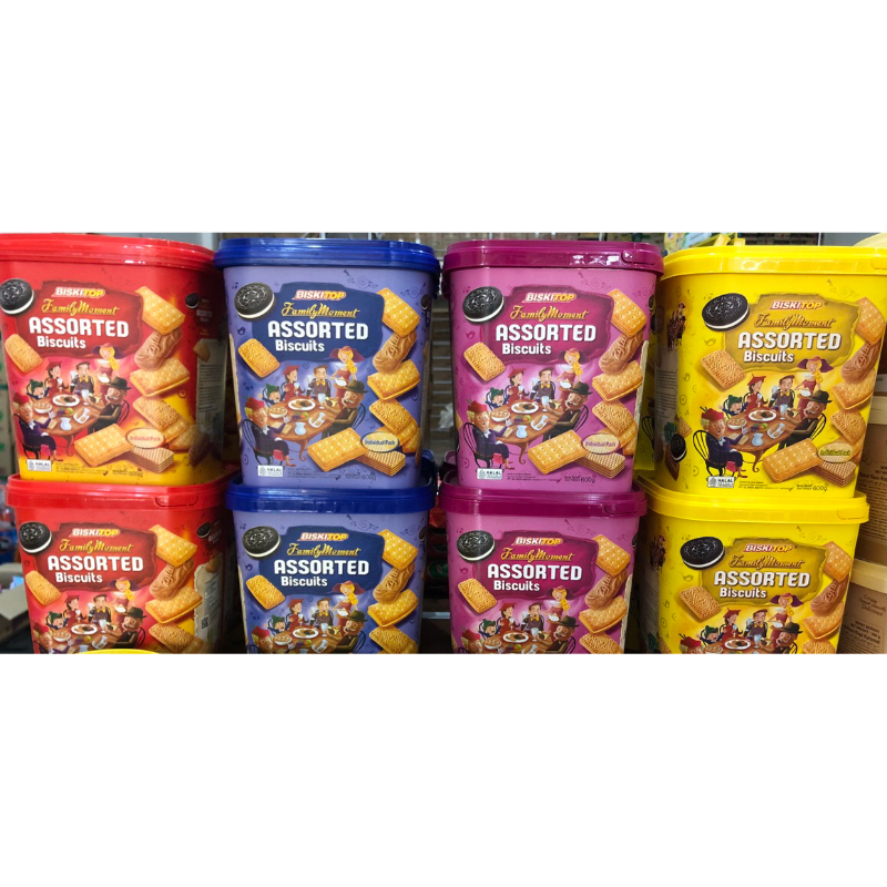 

[BISKITOP] Assorted Family Moments Biscuits 600gr (1 Dus isi 6 Toples)