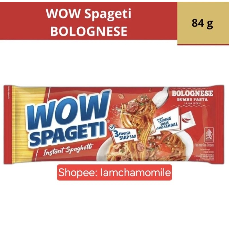 

Wow Spaghetti Instant Rasa Bolognese Ala Resto 84g Murah