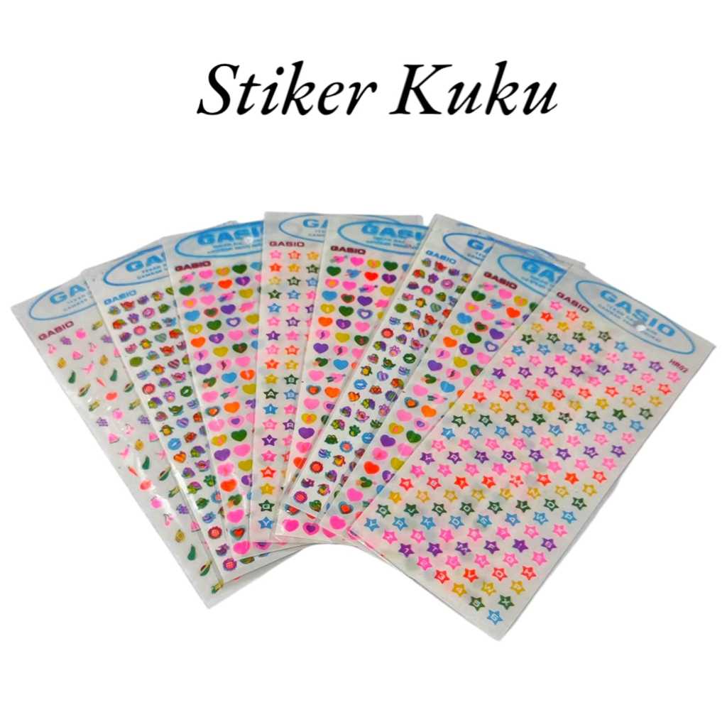 Mainan Anak Stiker Kuku Warna Warni / Mainan Jadul Stiker Kuku Lucu
