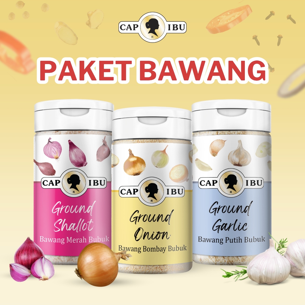

[PAKET BAWANG] CAP IBU Bumbu Rempah Bubuk Varian Bawang Premium