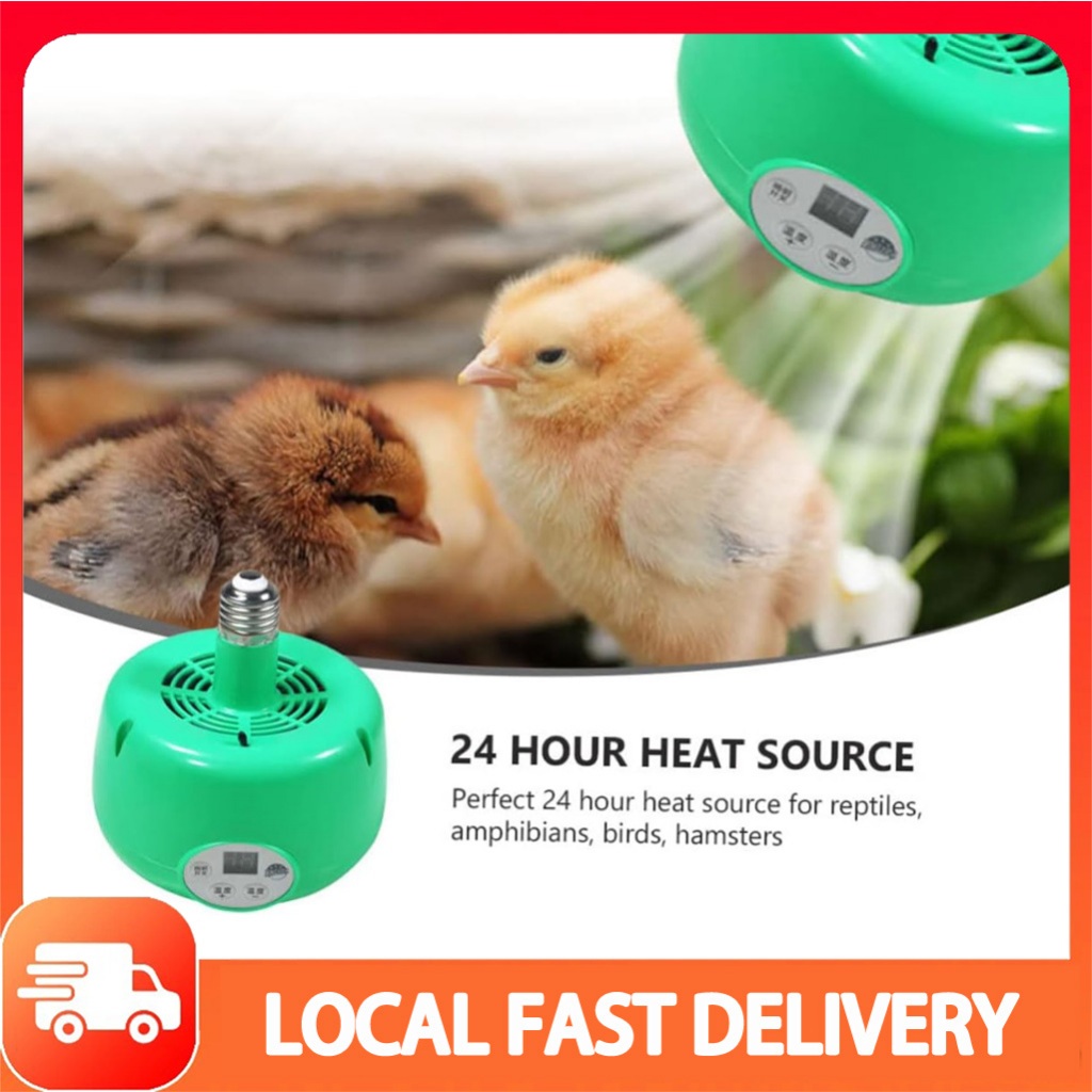 Kipas Lampu Pemanas Kandang Ayam 1pc Hijau Kontrol Temperatur Lampu Pemanas untuk Ayam Lampu Anak Ay