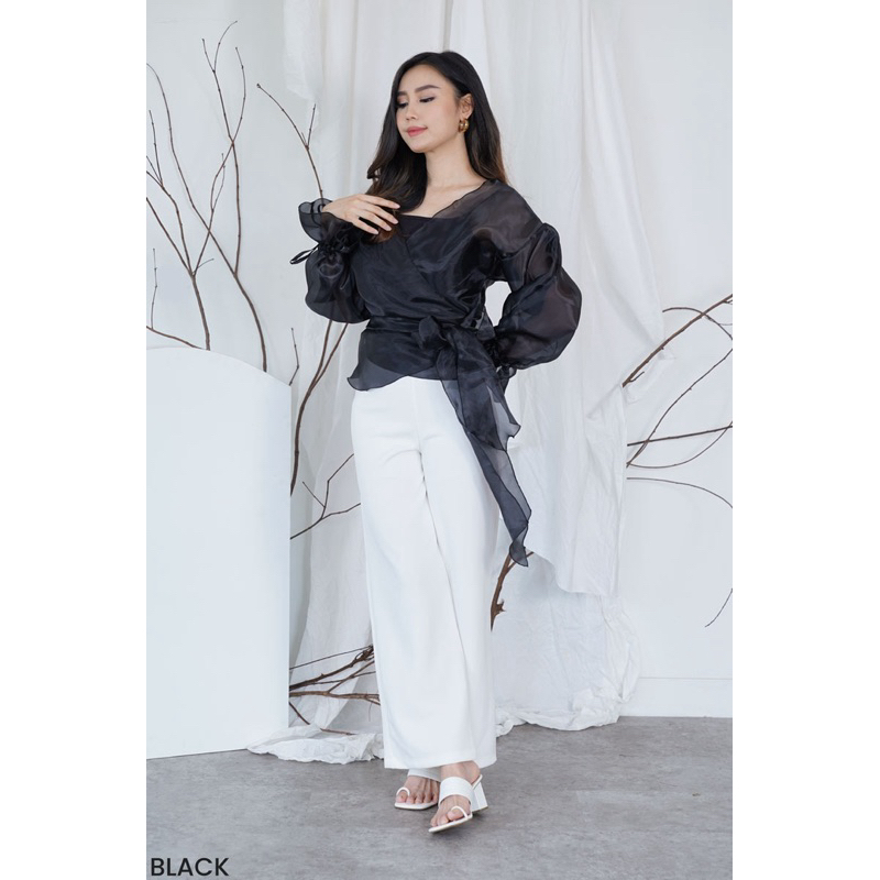 Violeta Organza Blouse/ Blouse Kondangan/ Atasan Kondangan Wanita/ Atasan Wanita/ Baju Kondangan/ Or