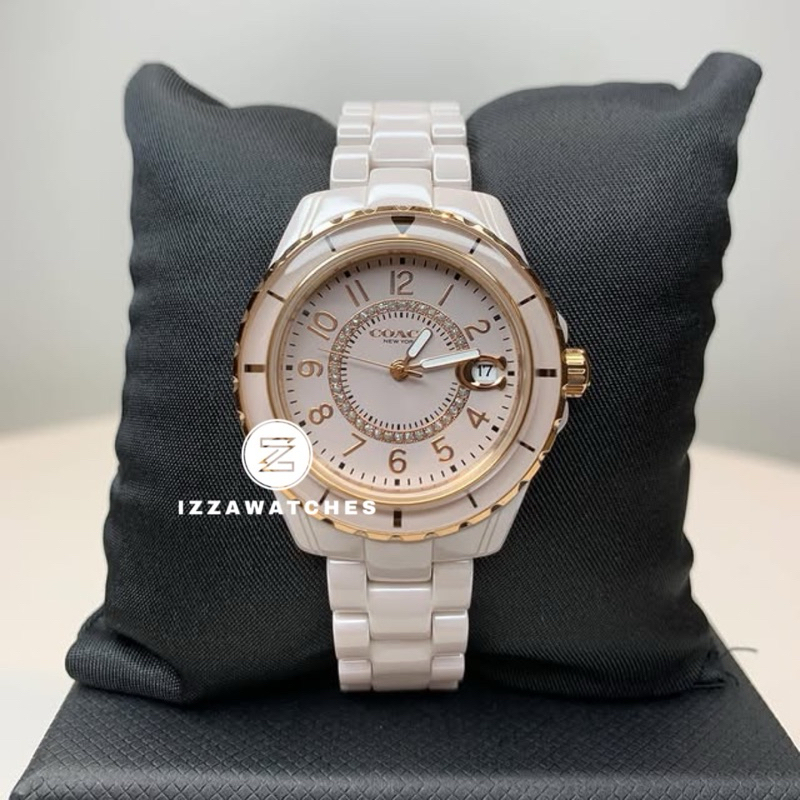 Jam Tangan Wanita Coach Pink Blush Ceramic