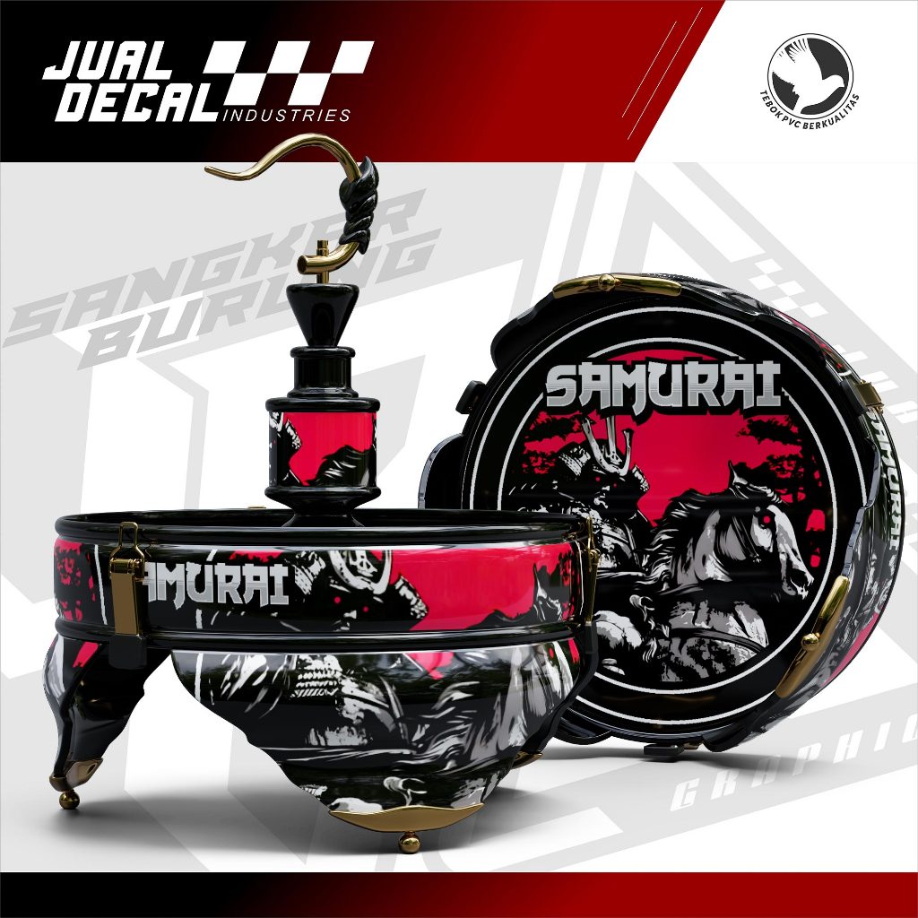 Stiker Sangkar Lovebird Batman Pleci Helopet SANGKAR Samurai Sazime  Decal Tebok Custom Variasi