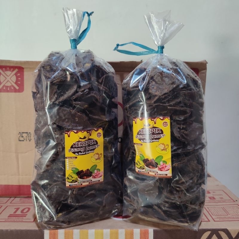 

KERIPIK PISANG COKELAT LUMER/DARK CHOCOLATE 1KG